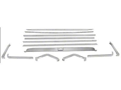 OPR 1969-1970 Mustang Fastback Fold Down Seat Molding Kit, 13 Pieces