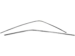 1969-1970 Mustang Fastback Roof Rail Drip Moldings, Pair