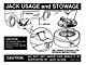 1969-1970 Mustang Styled Steel Wheel Jack Instruction Decal