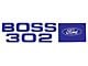 1969-1970 Mustang Valve Cover Decal, Boss 302