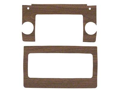 1969-1970 Mustang Woodgrain Heater and Radio Face Plate Decal Kit