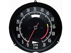 1969-1971 Corvette Tachometer 5500 Red Line