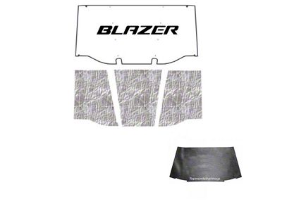 1969-1972 Blazer Under Hood Cover, Quietride AcoustiHOOD, 3-D Molded, Blazer Logo