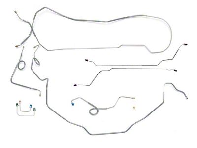 1969-1972 Pontiac GTO LeMans Tempest Convertible Power Disc Brake Conversion Line Set 9pc OE Steel