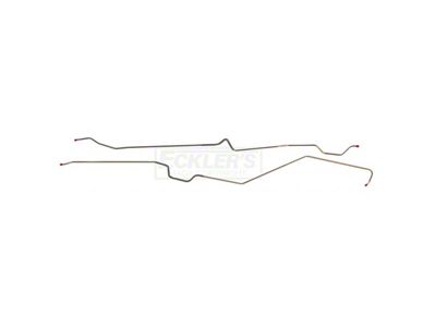 1969-1973 Chevy Nova Front To Rear Fuel Line Two Piece V8 3/8 StainlessSteel