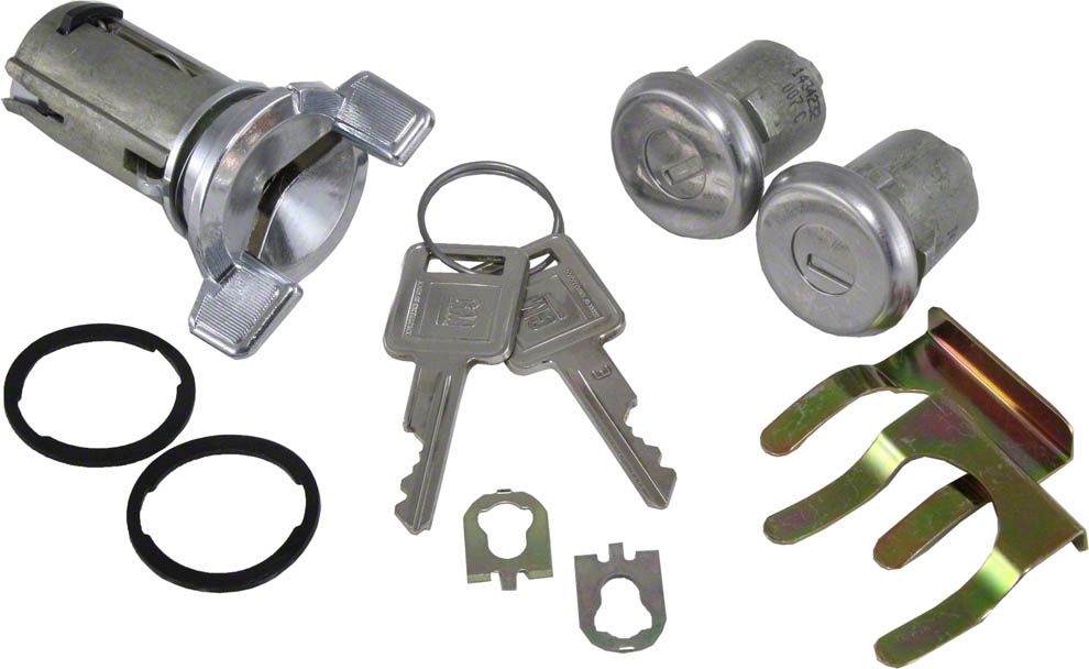 Ecklers Ignition and Door Lock Set with Late Style Keys (69-78 Corvette C3)