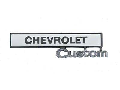 1969-72 Chevy Truck Glove Box Door Emblem Chevrolet Custom