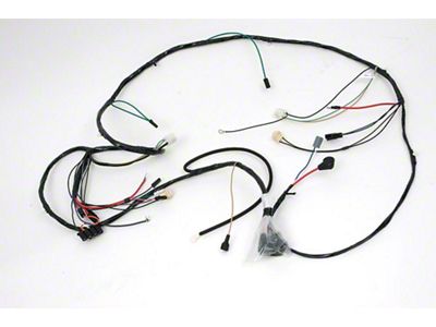 Front Lighting Wiring Harness,V8,w/Warning Lights,1969