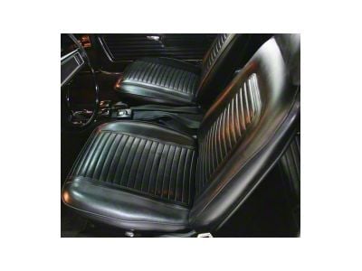 1969 Camaro Standard Front Bucket Seat Covers,Black