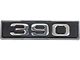 1969 Mustang 390 Hood Scoop Emblem