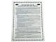 1969 Mustang New Car Warranty Sheet