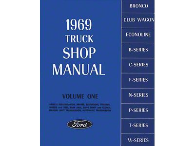 1969 Truck Shop Manual, Four Volume Set