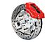 1970-1972 Monte Carlo Wilwood Forged Dynalite Brake Front Brake Kit - Red Powder Coat Caliper - SRP Drilled & Slotted Rotor