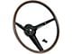 1970-1973 Mustang Deluxe 3-Spoke Woodgrain Rim-Blow Steering Wheel