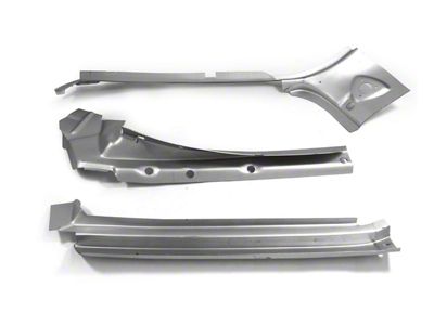 3-Piece A-Pillar Repair Kit; Passenger Side (70-81 Camaro)