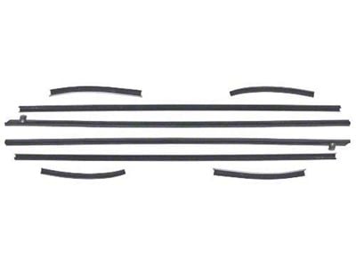 1970 Mustang Coupe Inner and Outer Belt Weatherstrip Kit, 8 Pieces