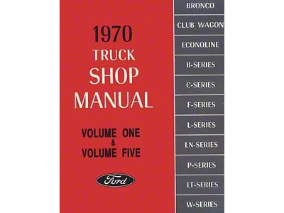 1970 Truck Shop Manual, Five Volume Set