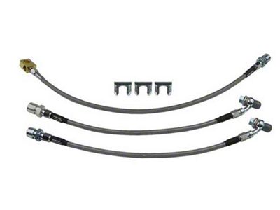 1971-1972 Chevy-GMC Truck Brake Hose Set, Braided Stainless Steel, 2WD