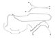 1971-1972 Oldsmobile Cutlass/ 442/ F85 Convertible Power Disc Complete Brake Line Set 7pc, Stainless Steel