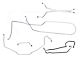 1971-1972 Pontiac GTO/ Tempest/ LeMans Convertible Power Drum Complete Brake Line Set w/ Wheel Lines 9pc, Stainless Steel