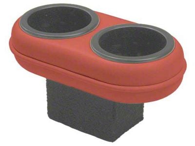 1971-1973 Mustang Plug and Chug Ash Tray Drink Holder, Vermillion