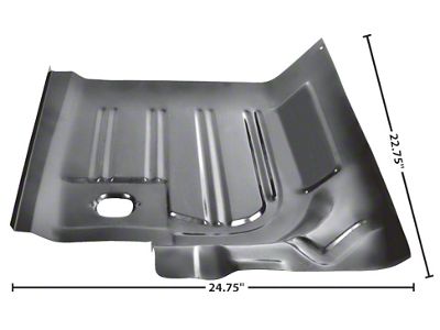 1971-1973 Mustang Rear Floor Pan, Left