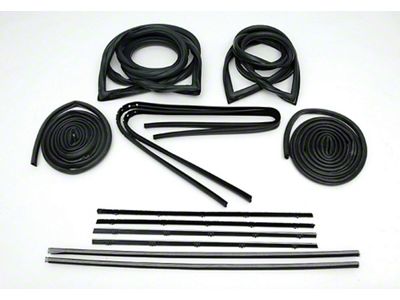 1971-72 Chevy Truck Custom Weatherstrip Kit With Chrome