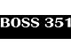 1971 Mustang Boss 351 Fender Decal, Black