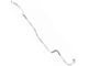 1971 Mustang OEM Steel Front to Rear Drum Brake Line, 1-Piece (Front Drum Brakes)