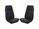 1972-1973 Mustang Coupe TMI Premium Standard Interior Front Bucket and Rear Bench Seat Cover Set, Black