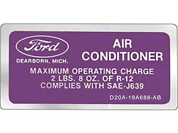 1972-1978 Ford Thunderbird A/C Charge