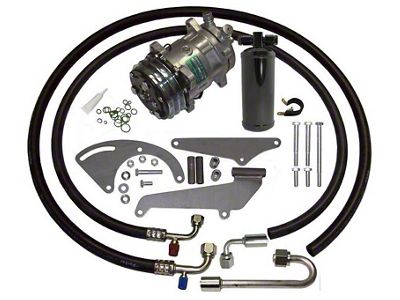 Original Air A/C Compressor Performance Upgrade Kit; Stage 1 (1972 V8 C10, K10 w/ Short Water Pump)