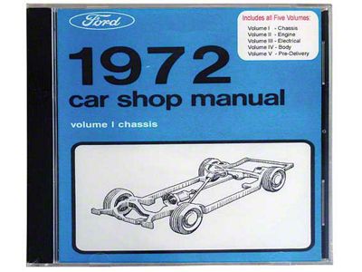 1972 Ford and Mercury Car Shop Manual CD