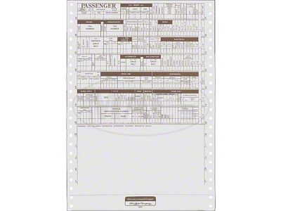 1972 Ford Thunderbird New Car Factory Build Sheet