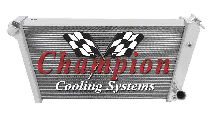 Ecklers Aluminum Radiator; 4-Row (73-76 Corvette C3)