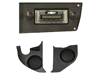 Custom Autosound 740 Radio,GMC Truck, 73-79 W/KCK SPK