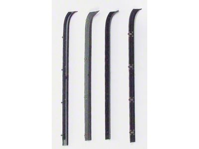 1973-1987 Chevy Or GMC Truck, Rear Door Beltline Molding, Inner And Outer 4 Piece Kit