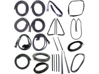 1973-1991 Chevy Blazer-GMC Jimmy Complete Weatherstrip Seal Kit - Models With Black Weatherstrip Trim