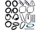 1973-1991 Chevy Blazer-GMC Jimmy Complete Weatherstrip Seal Kit - Models With Chrome Weatherstrip Trim