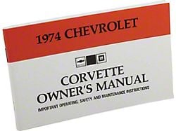 1974 Corvette Owners Manual