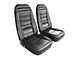 CA 1975 Corvette Seat Covers Driver Leather Black With All Leather Construction