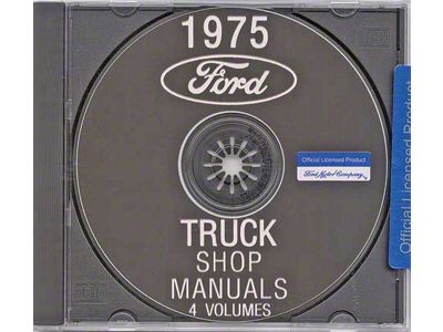 1975 Ford Truck Shop Manuals,4 Volumes (CD-ROM)