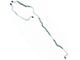 1976-1978 Mustang OEM Steel Rear Axle Drum Brake Lines After 7/12/76, 2-Piece