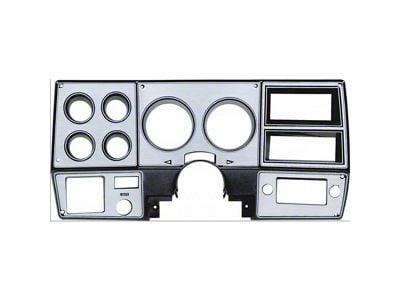 1978-1980 Chevy-GMC Truck Instrument Cluster Bezel With AC, Brushed Aluminum