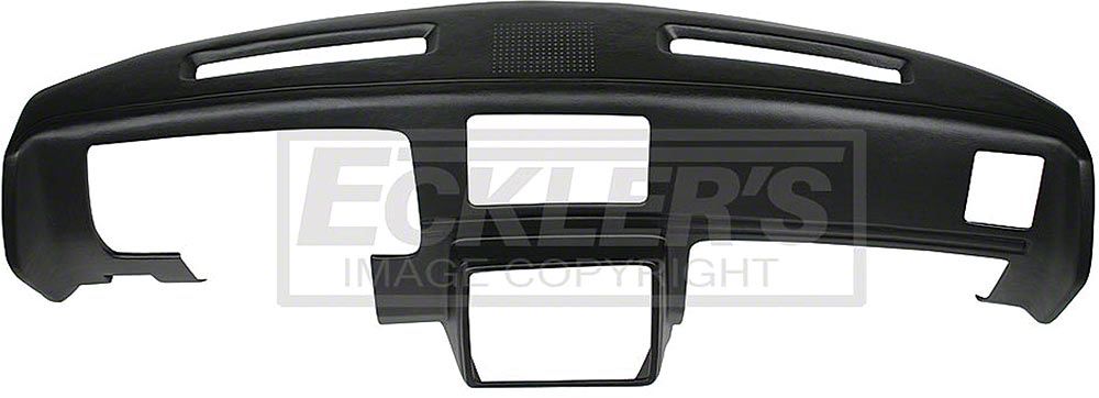 1978-1980 El Camino Molded Dash Pad Outer Shell, Full Cover, With Center  Speaker Cut-Out, Black