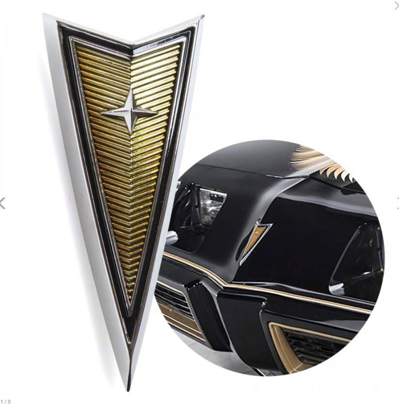 1978 - 1981 Firebird GOLD Special Edition Crest Nose Panel