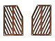 1978-1982 Corvette Speaker Trim Kit Rear Rosewood