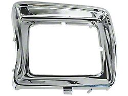 1978-79 Ford Pickup Headlight Door, Chrome, Rectangular-Left