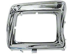 1978-79 Ford Pickup Headlight Door, Chrome, Rectangular-Right