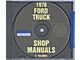 1978 Ford Pickup Shop Manual On CD